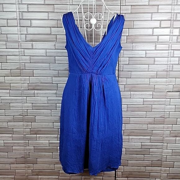 J.Crew silk midi dress Size 4P - Picture 1 of 14